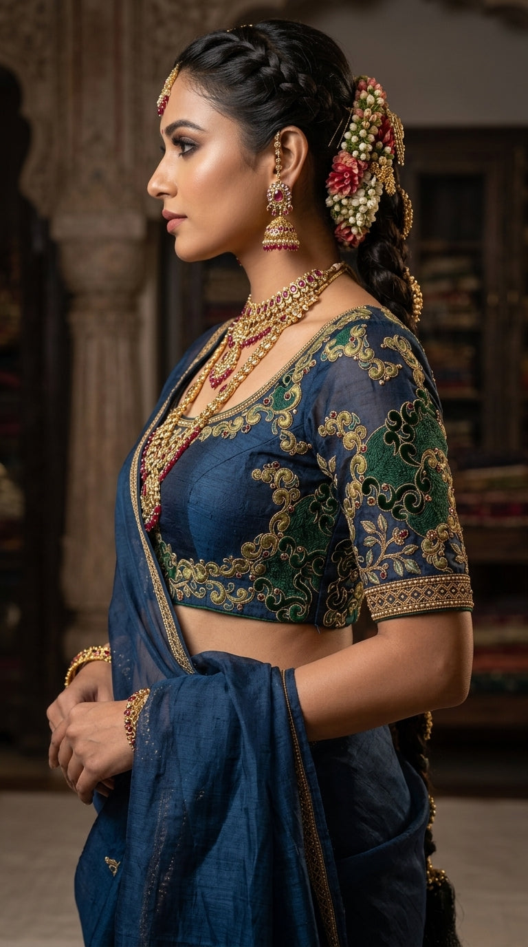Formal Pure Silk embroidered Saree