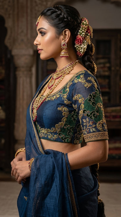 Formal Pure Silk embroidered Saree