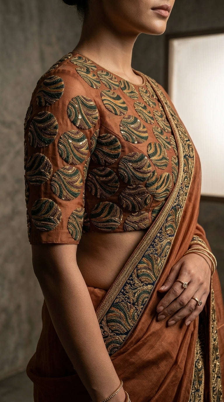 Formal Pure Silk embroidered Saree