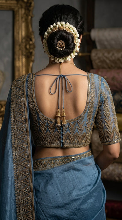 Formal Pure Silk embroidered Saree