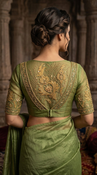 Formal Pure Silk embroidered Saree