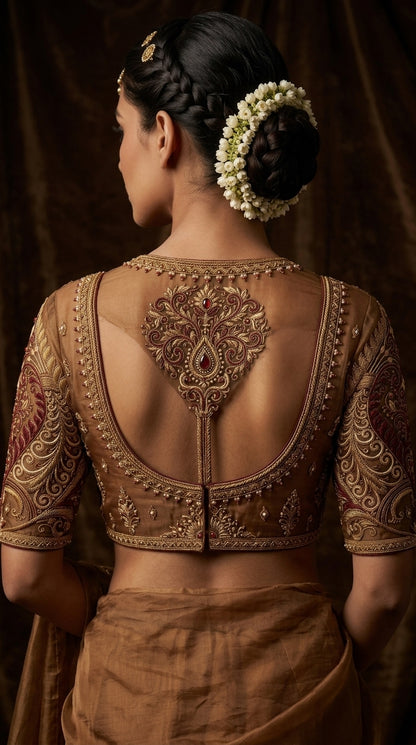 Formal Pure Silk embroidered Saree