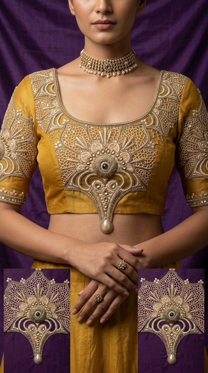 Formal Pure Silk embroidered Saree