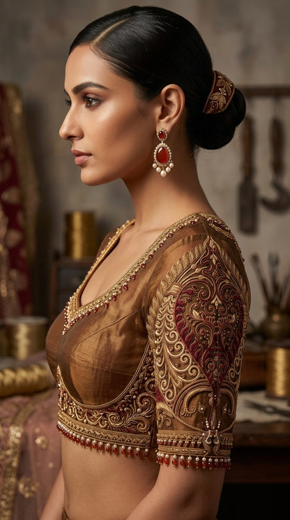 Formal Pure Silk embroidered Saree