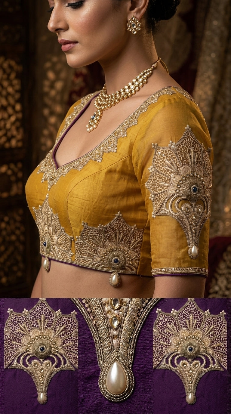Formal Pure Silk embroidered Saree