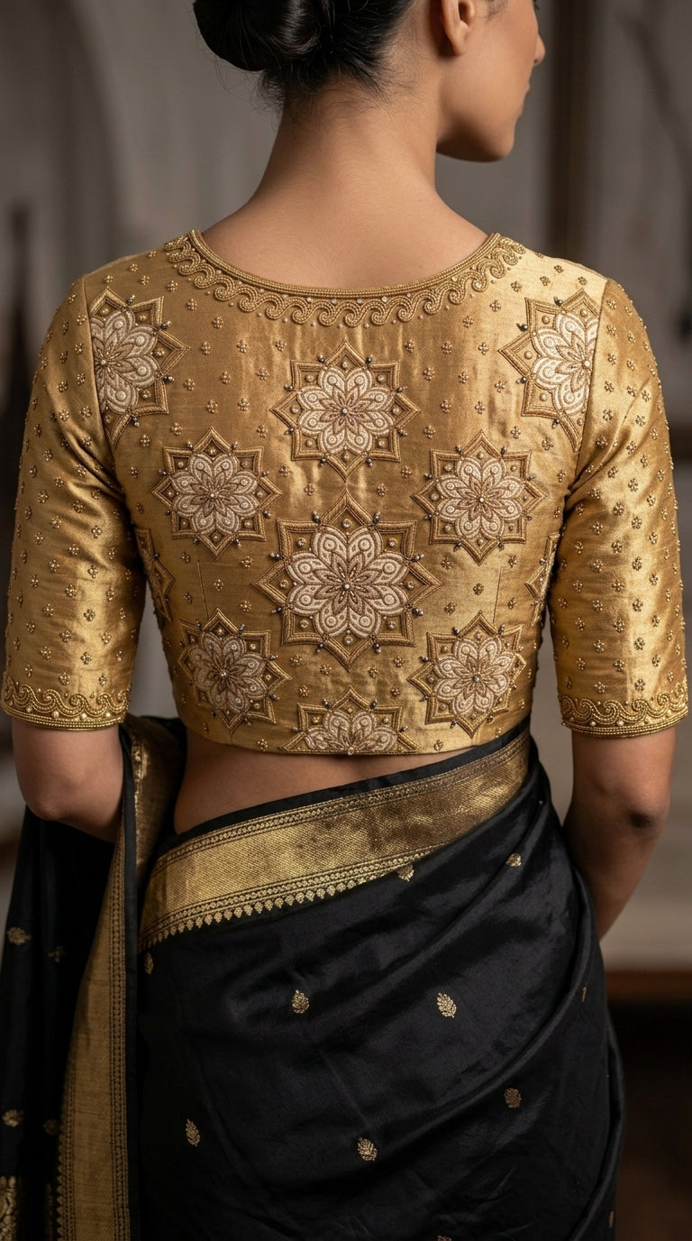 Formal Pure Silk embroidered Saree
