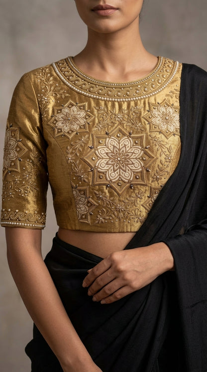 Formal Pure Silk embroidered Saree