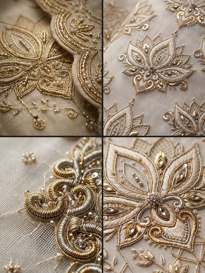 Formal Pure Silk embroidered Saree