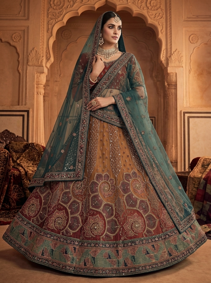 Formal embroidered Lehnga