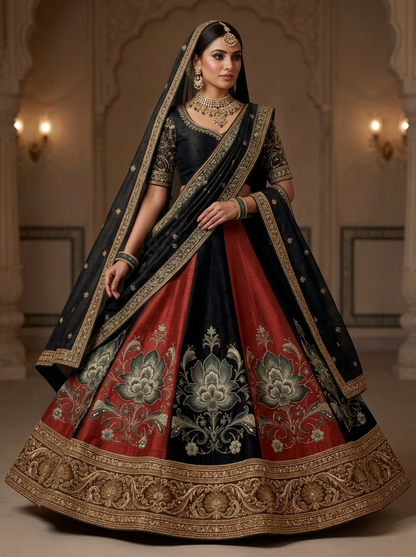 Formal embroidered Lehnga
