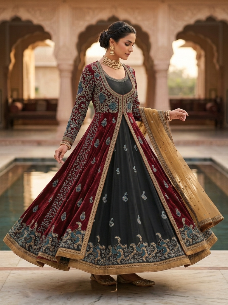 Embroidered Formal Anarkali Set