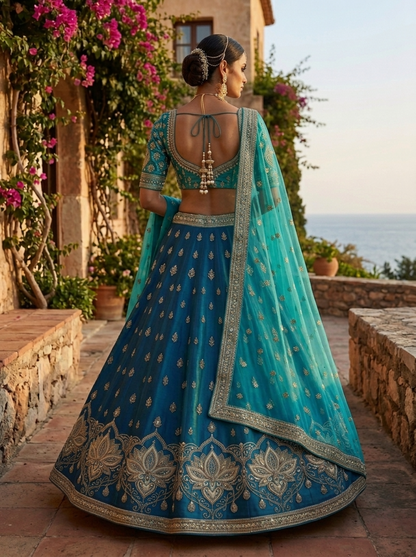Formal embroidered Lehnga