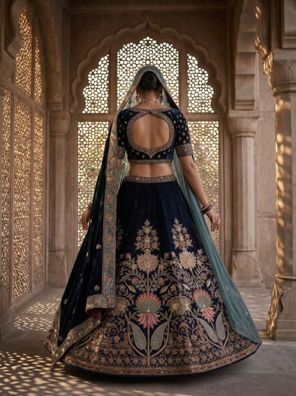 Formal embroidered Lehnga