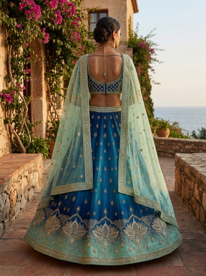 Formal embroidered Lehnga