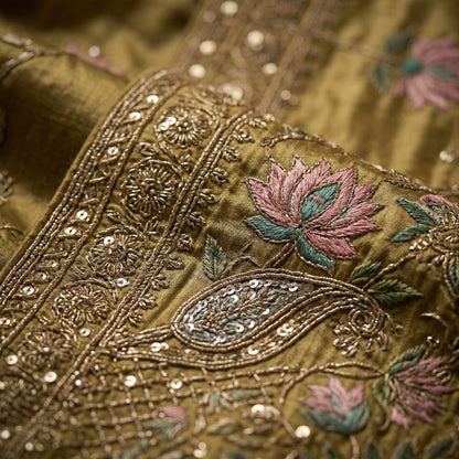 Formal Pure Silk embroidered Saree