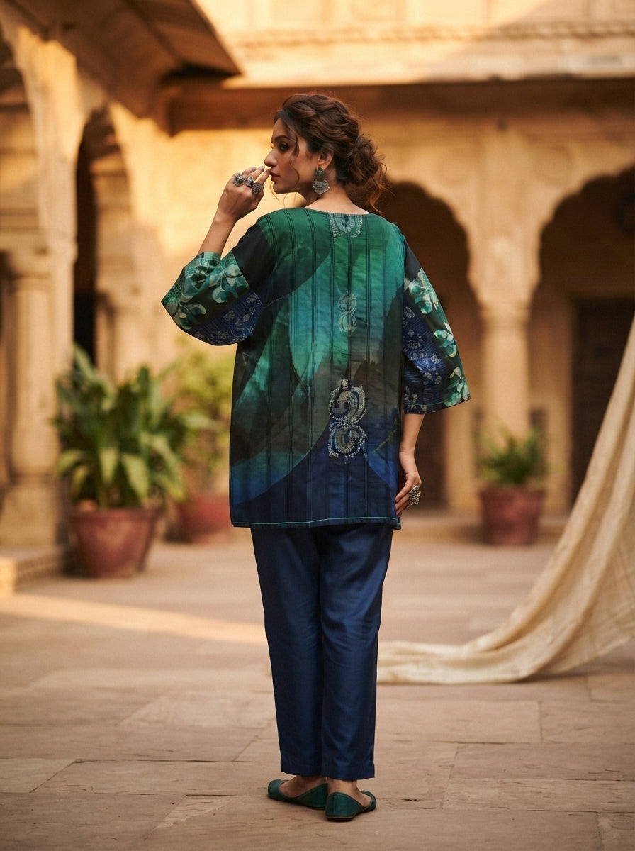 SemiStitched Printed Cotton Modal Tunic