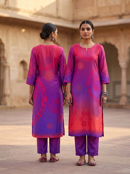 Semi Stitched Chanderi Casual kurta
