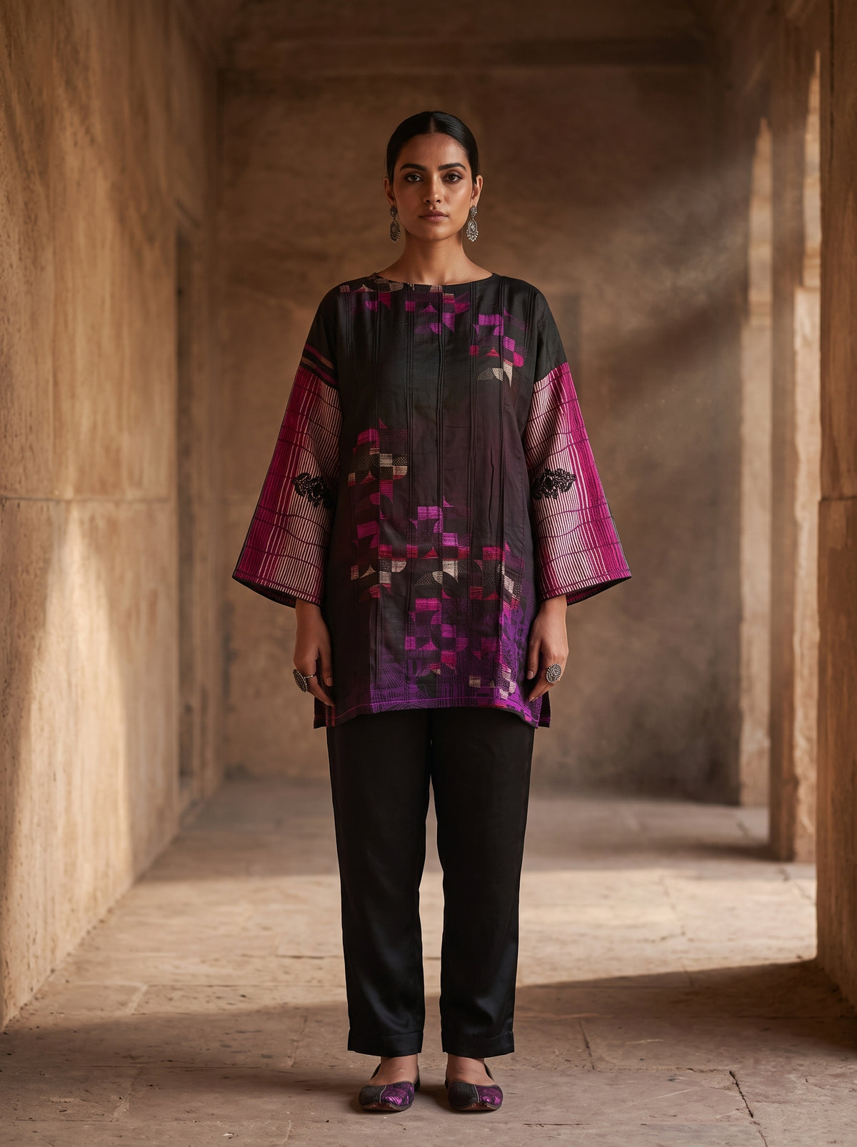 SemiStitched Printed Cotton Modal Tunic
