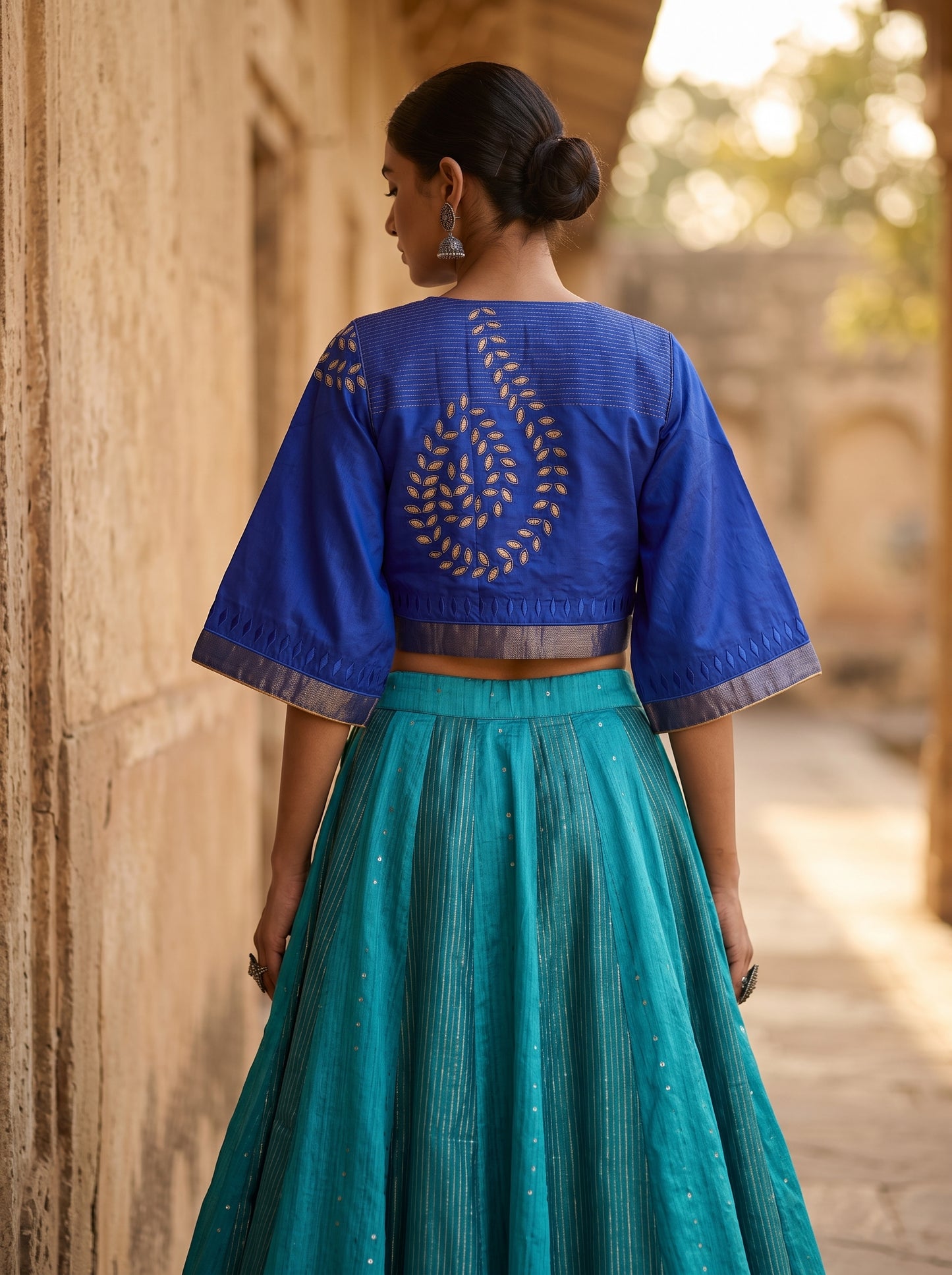 Semi stitched Formal Skirtset