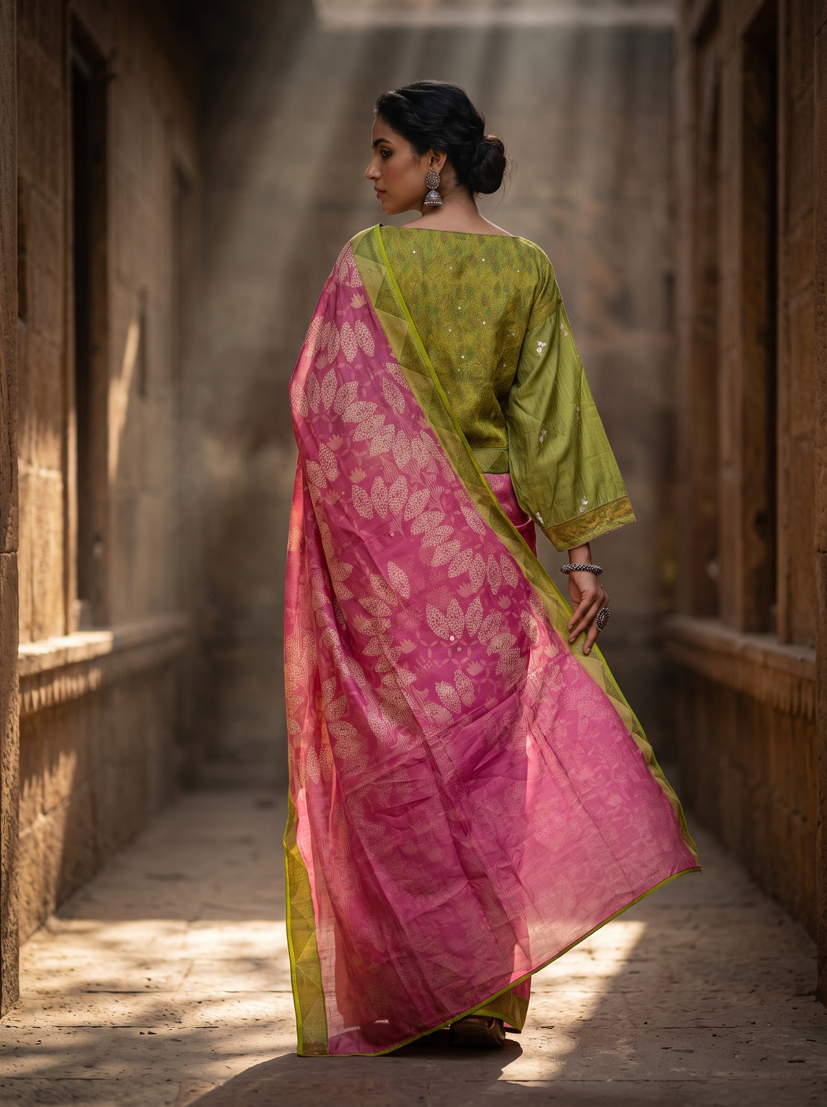 Cotton Casual Block Printed Saree