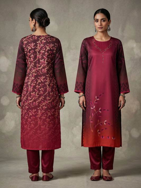 Semi Stitched Chanderi Casual kurta