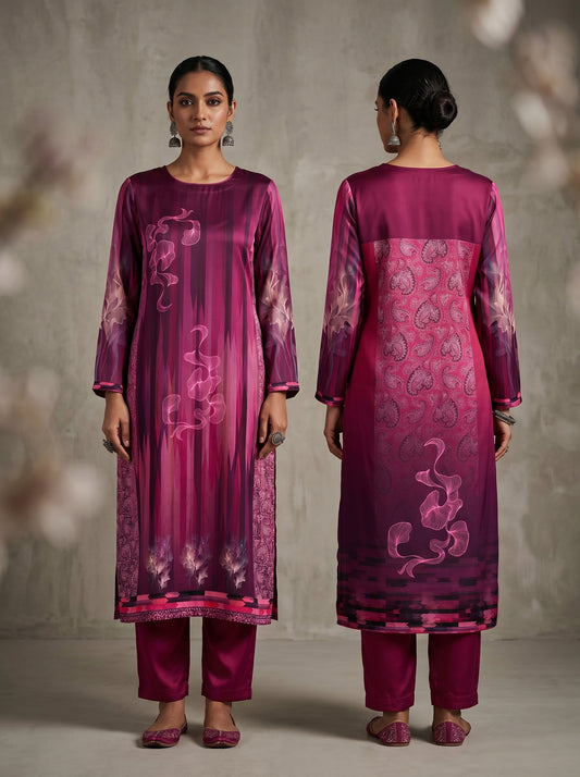 Semi Stitched Chanderi Casual kurta