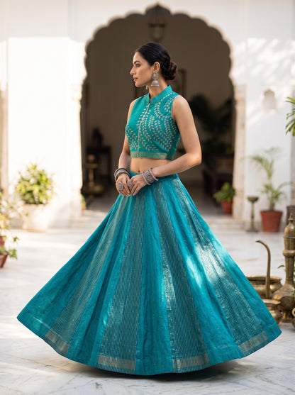 Semi stitched Formal Skirtset