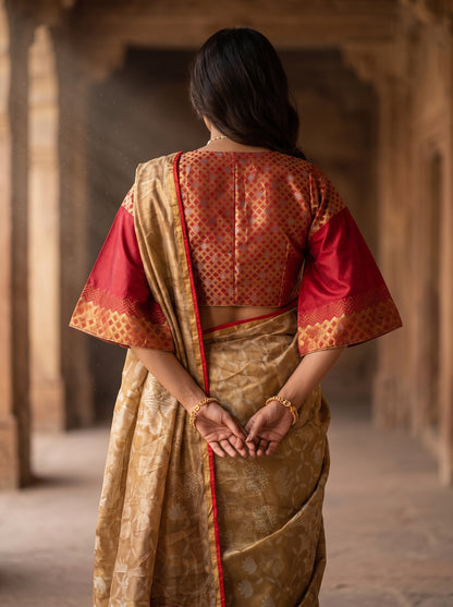 Cotton Casual Block Printed Saree