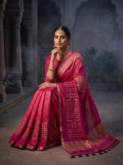 Formal Chanderi Silk Saree
