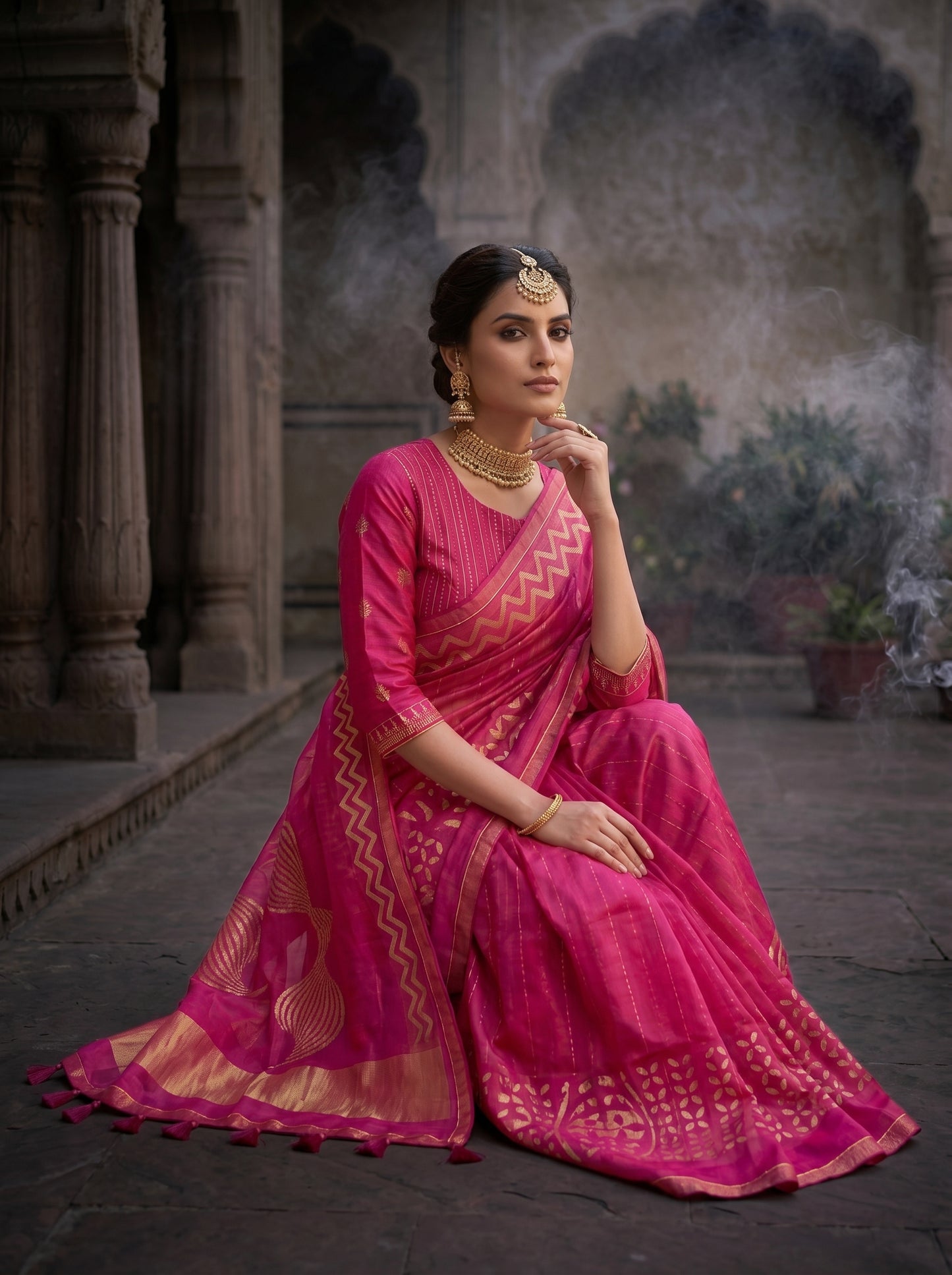 Formal Chanderi Silk Saree