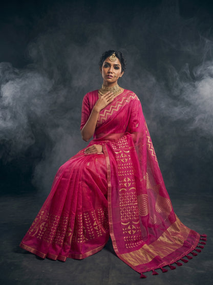 Formal Chanderi Silk Saree