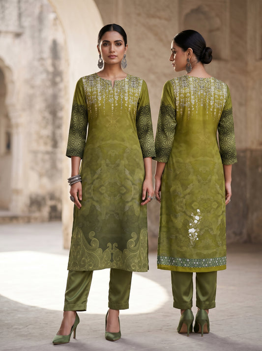 Semi Stitched Chanderi Casual kurta