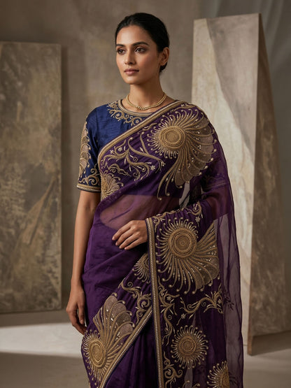 Formal Pure Silk embroidered Saree