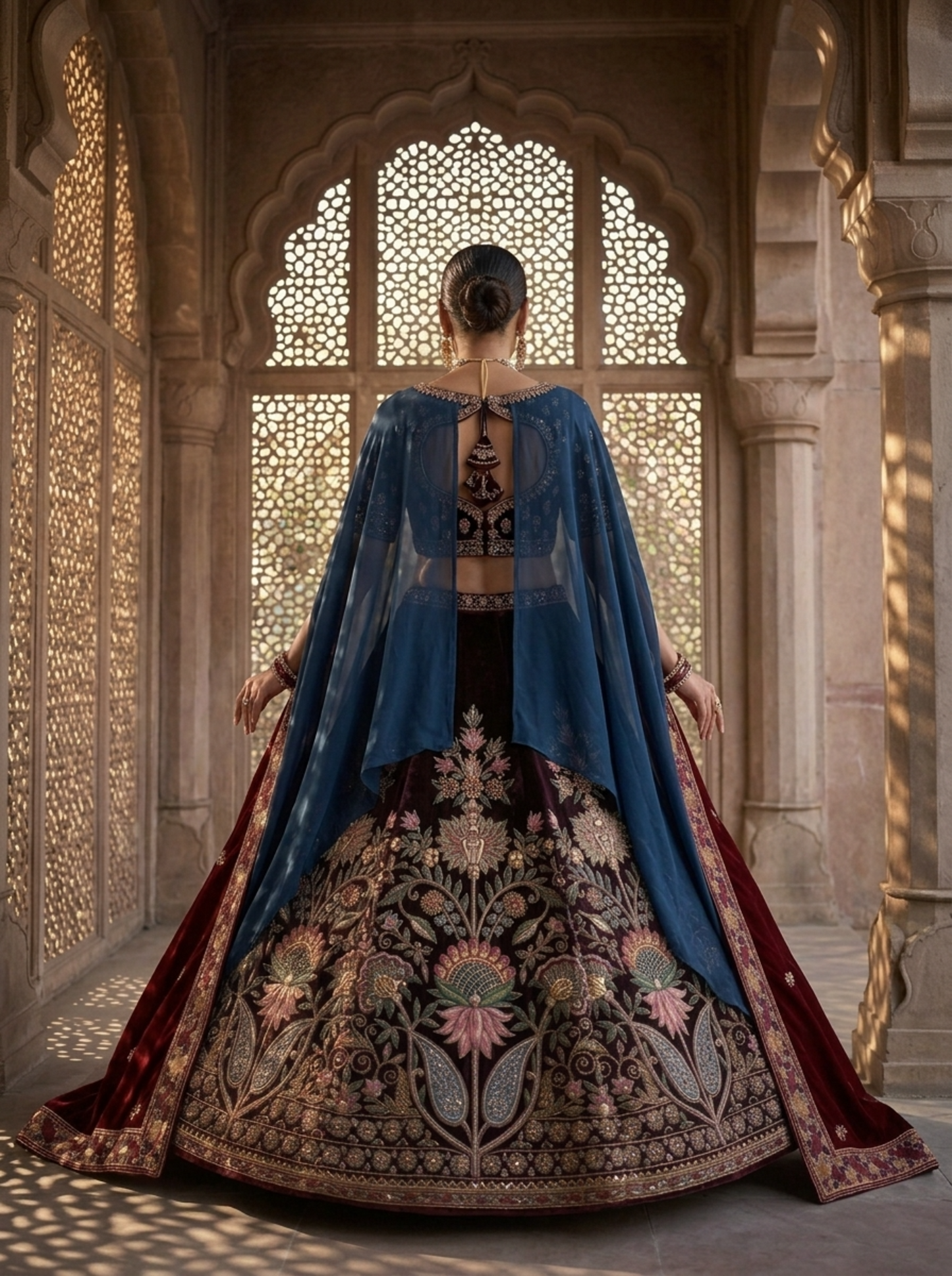 Formal embroidered Lehnga