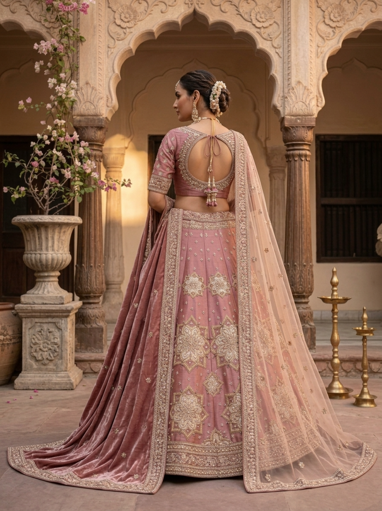 Formal embroidered Lehnga