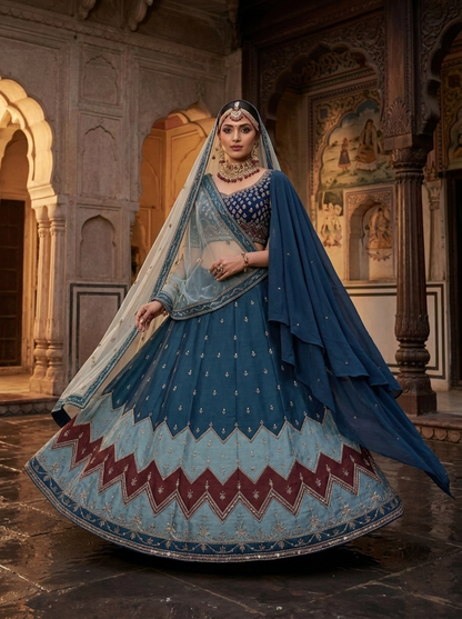 Formal embroidered Lehnga