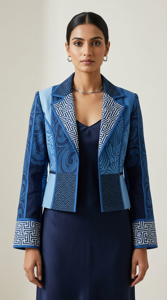 Customised indigo kurta set