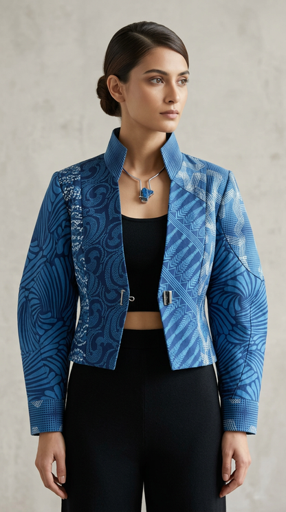 Customised indigo kurta set