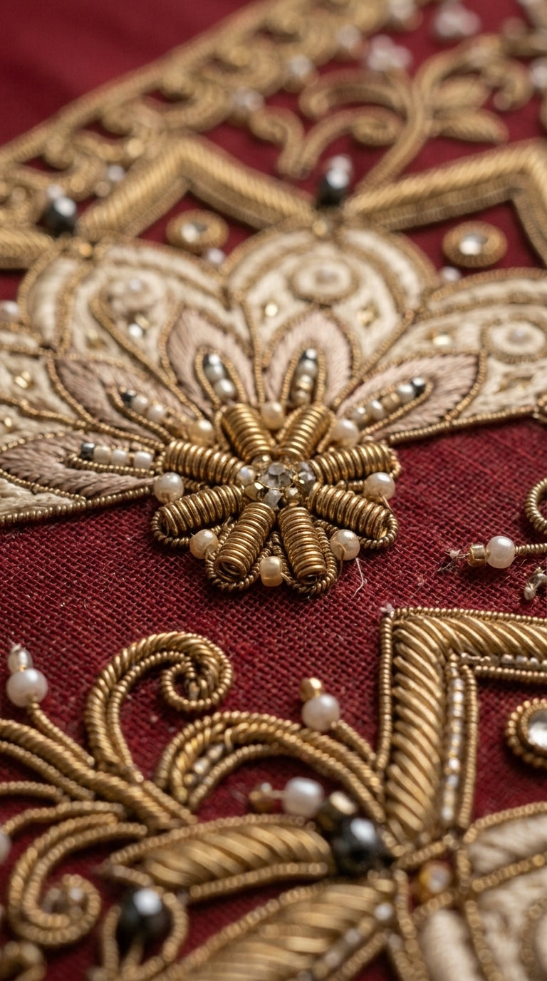 Formal Pure Silk embroidered Saree
