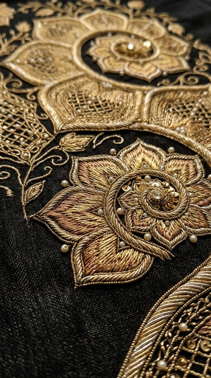 Formal Pure Silk embroidered Saree