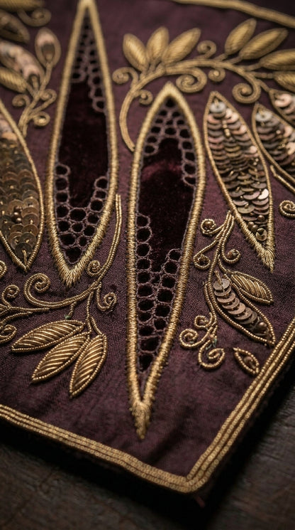 Formal Pure Silk embroidered Saree