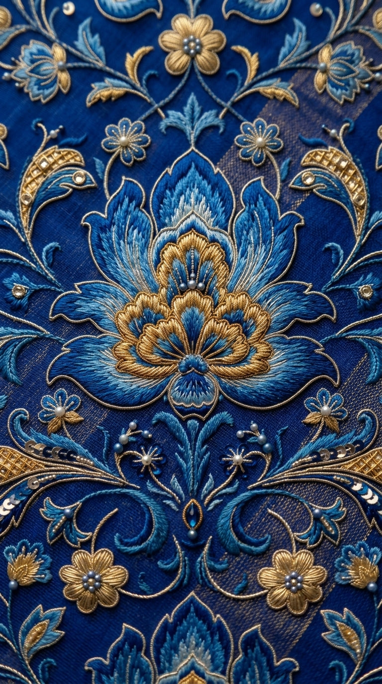 Formal Pure Silk embroidered Saree