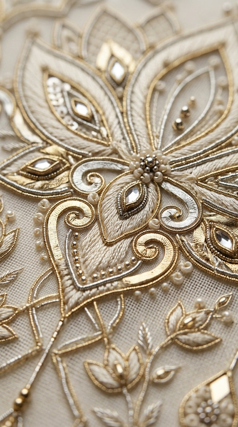 Formal Pure Silk embroidered Saree