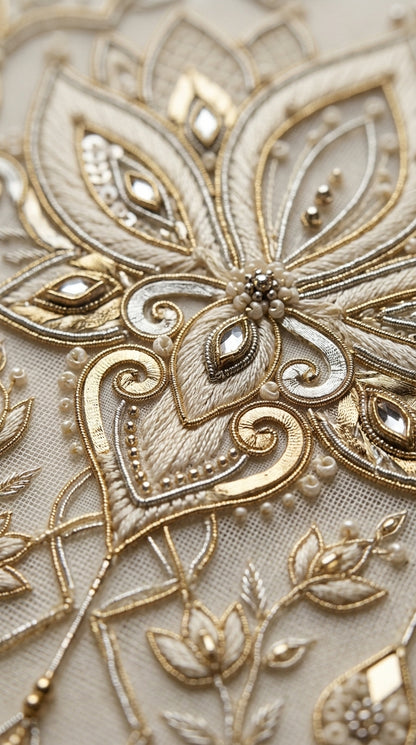 Formal Pure Silk embroidered Saree