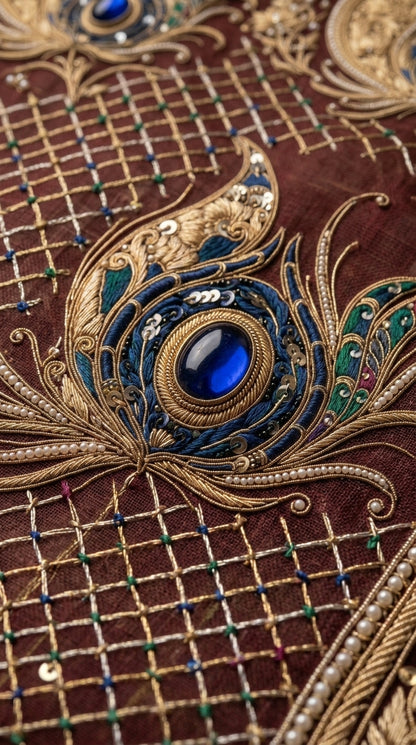 Formal Pure Silk embroidered Saree