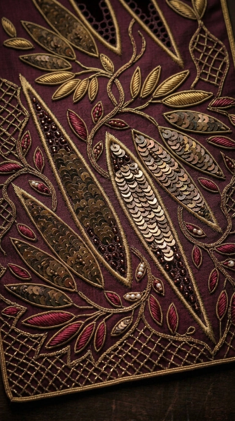 Formal Pure Silk embroidered Saree