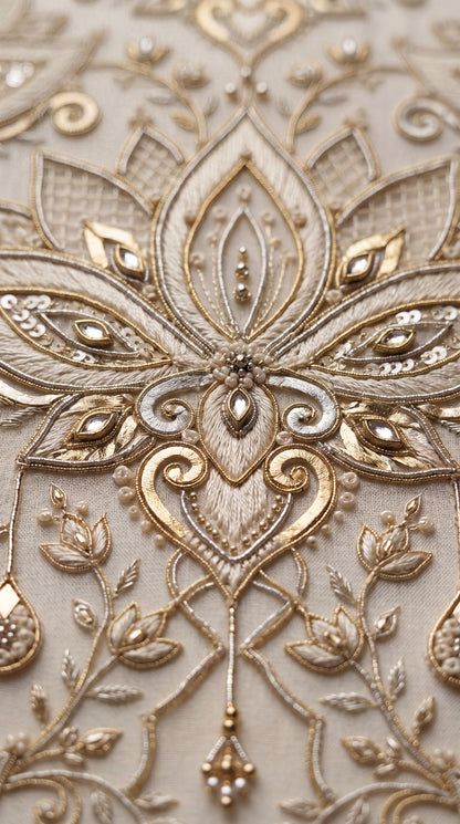 Formal Pure Silk embroidered Saree