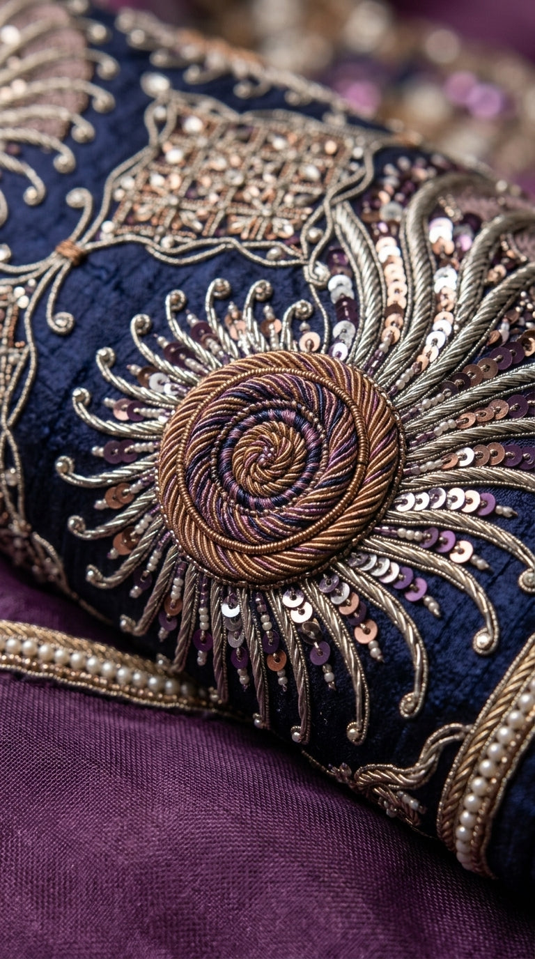 Formal Pure Silk embroidered Saree