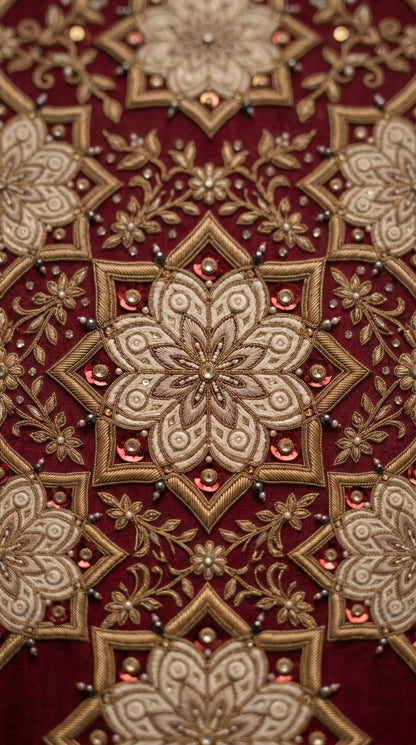Formal Pure Silk embroidered Saree