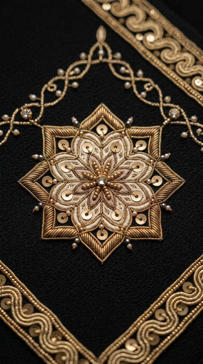 Formal Pure Silk embroidered Saree